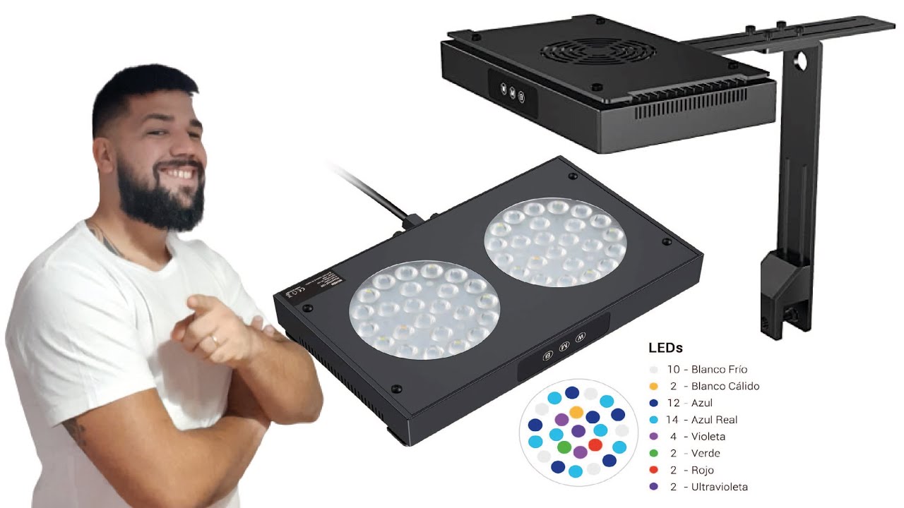UNBOXING (precio incluido) NICREW HyperReef 100W Luz LED de Acuario Marino - ACUARIOS FA
