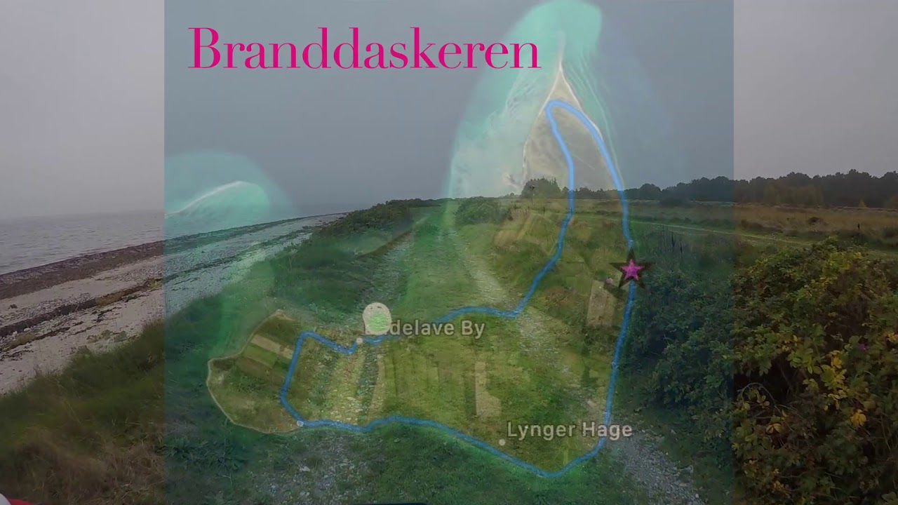 Endelave rundt på Mountainbike på vej og strand.