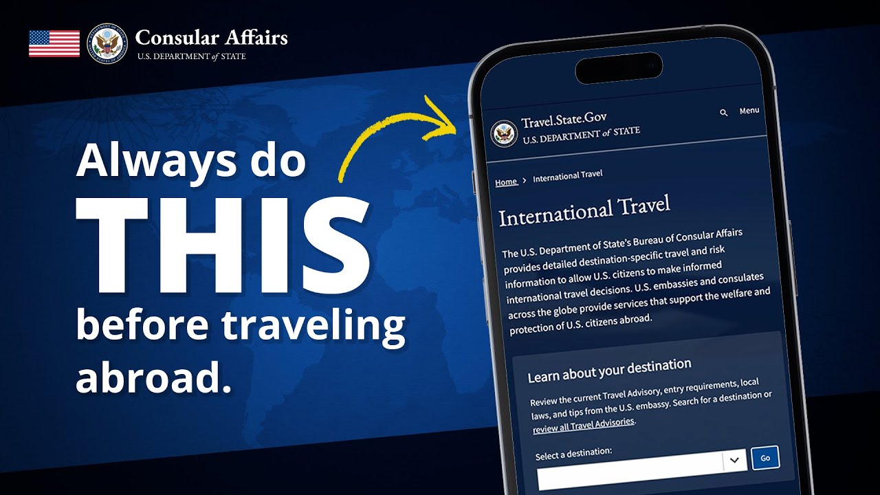 Research your Destination on Travel.State.Gov