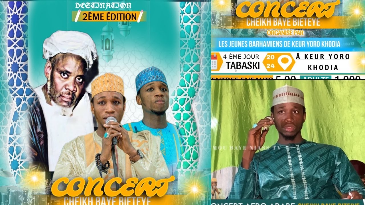 CONCERT AFRO ARABE = CHEIKH BAYE BITEIYE A KEUR YORO KHODIO 4EME JOUR TABASKI