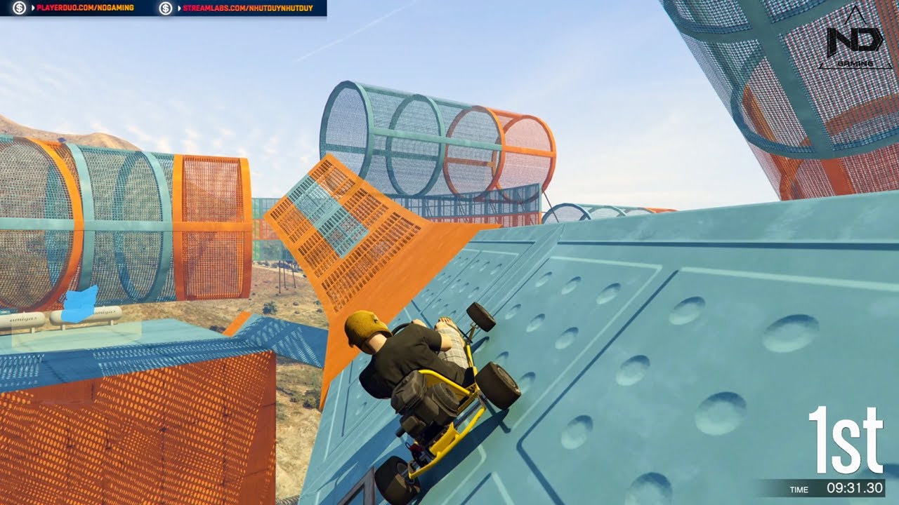GTA 5 Online Parkour - Buổi Parkour Tranh Giành Top 1 Cùng Team ND