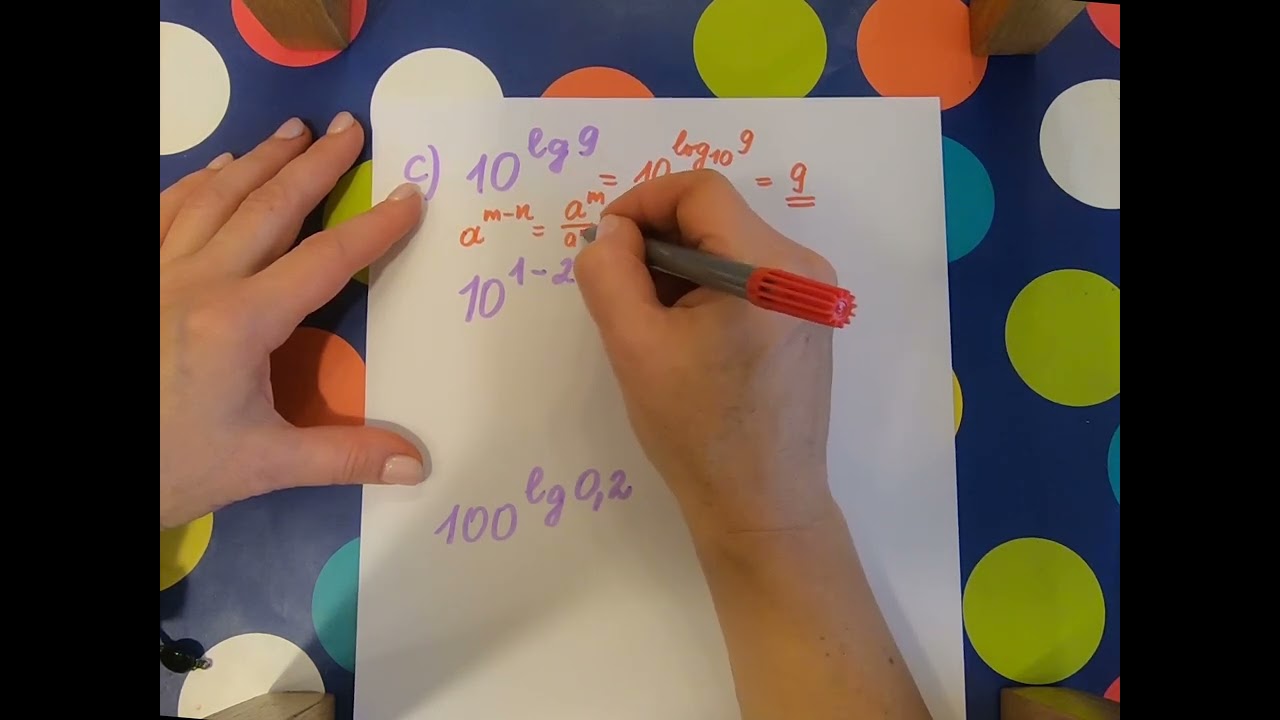 11 klasė. Apskaičiuokite logaritmus 1