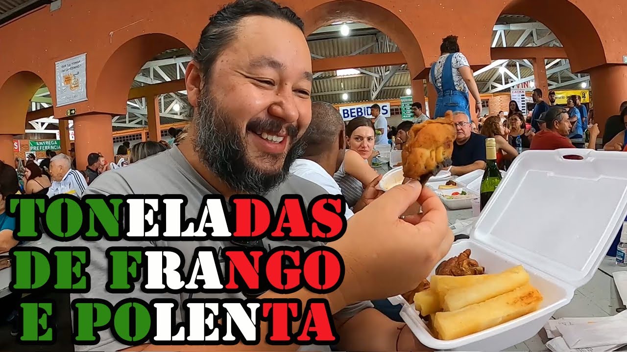 FESTA DA UVA DE SANTA FELICIDADE - FRANGO E POLENTA FRITA E CULTURA ITALIANA EM CURITIBA #Vlog