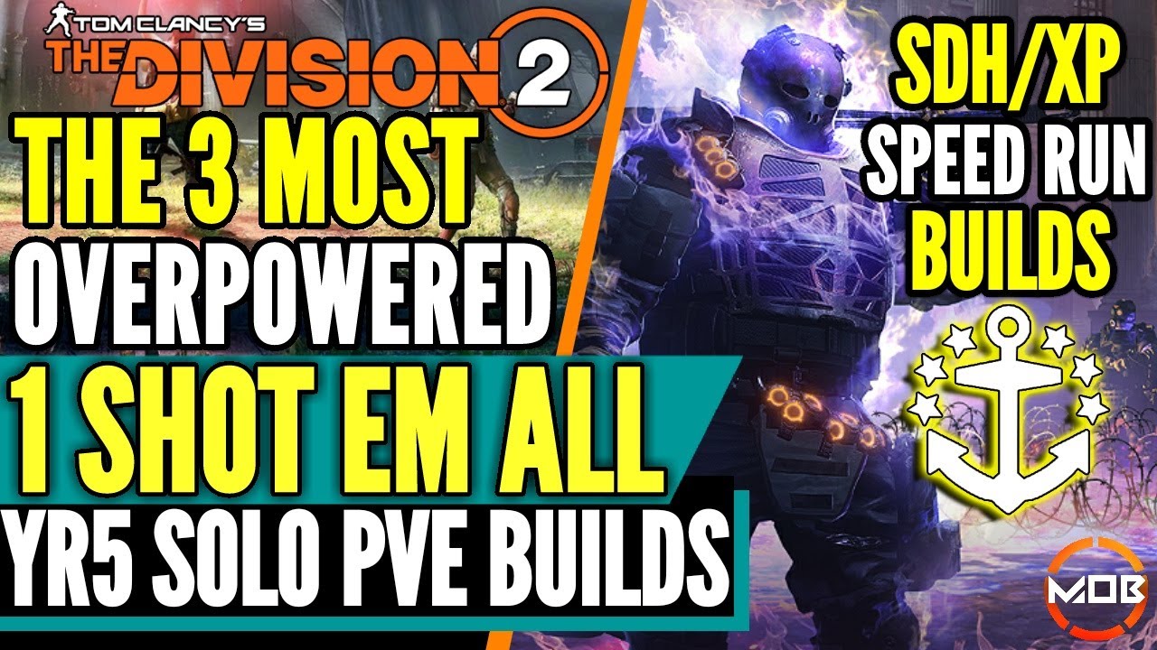 The Division 2 | BEST SOLO BUILD | GOD MODE, HUNTERS FURY | 3 HIGH DAMAGE, LEGENDARY DPS PVE BUILDS