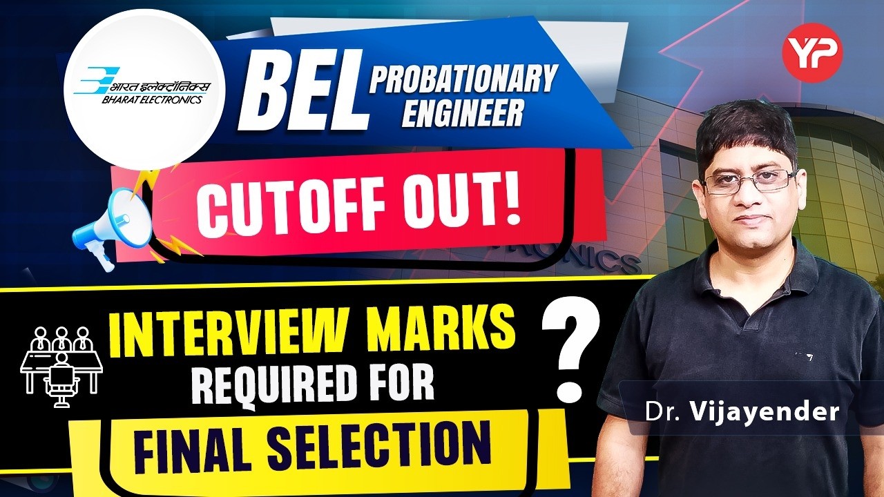 Interview marks required for final selection as BEL PE CBT Min/Max Cut off released!