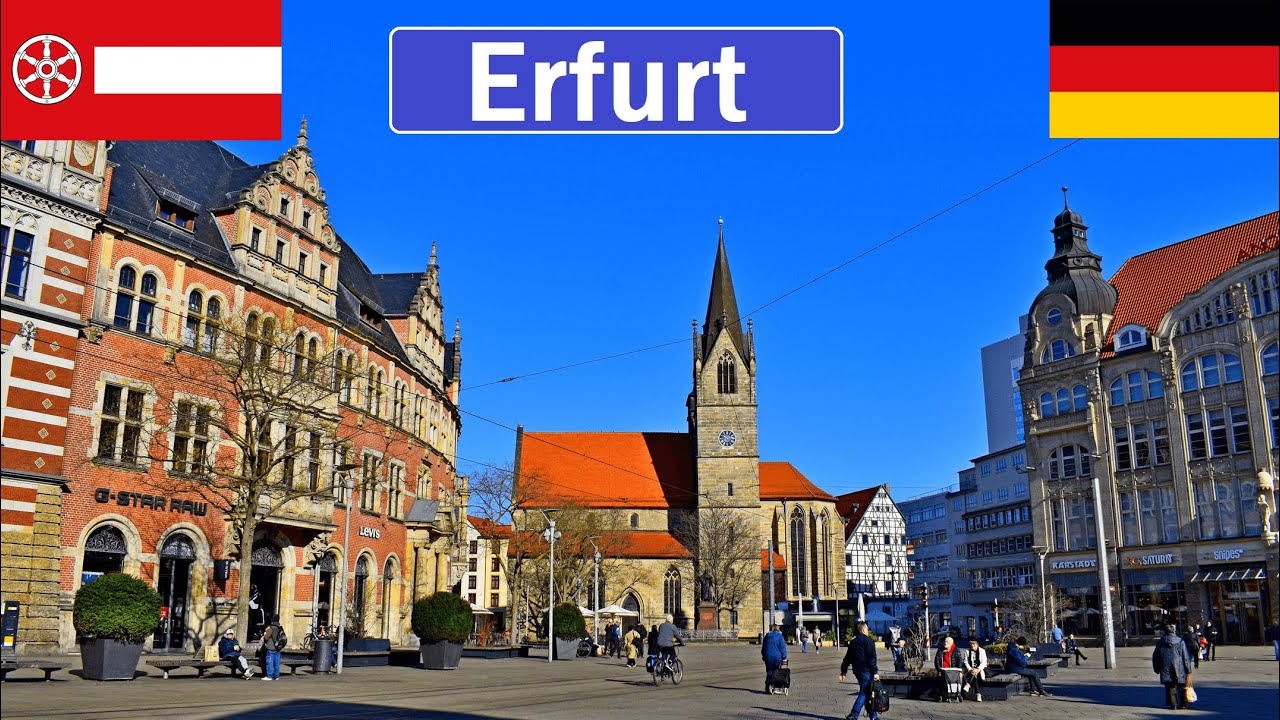 🇩🇪 Germany, ERFURT Walking Tour 2025 [4K]