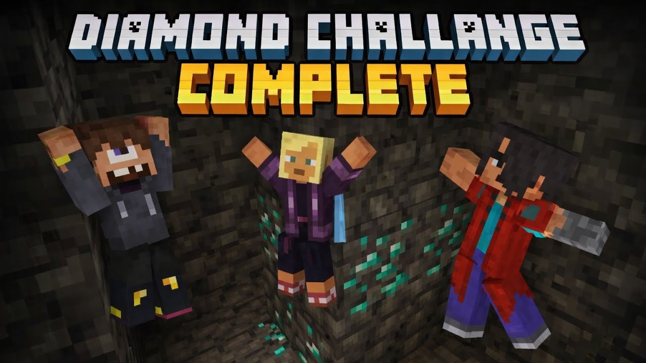 Two Pickaxe Diamond Challenge Complete 
