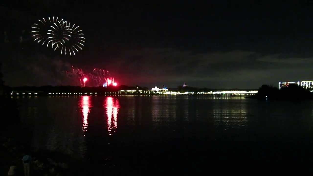 2013 Magic Kingdom Mickey's very merry christmas party Fireworks from Grand Floridian