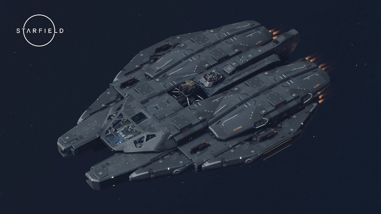 Starfield Ship Building Guide - Using the Cabot C4 Bridge with no interior ladders!