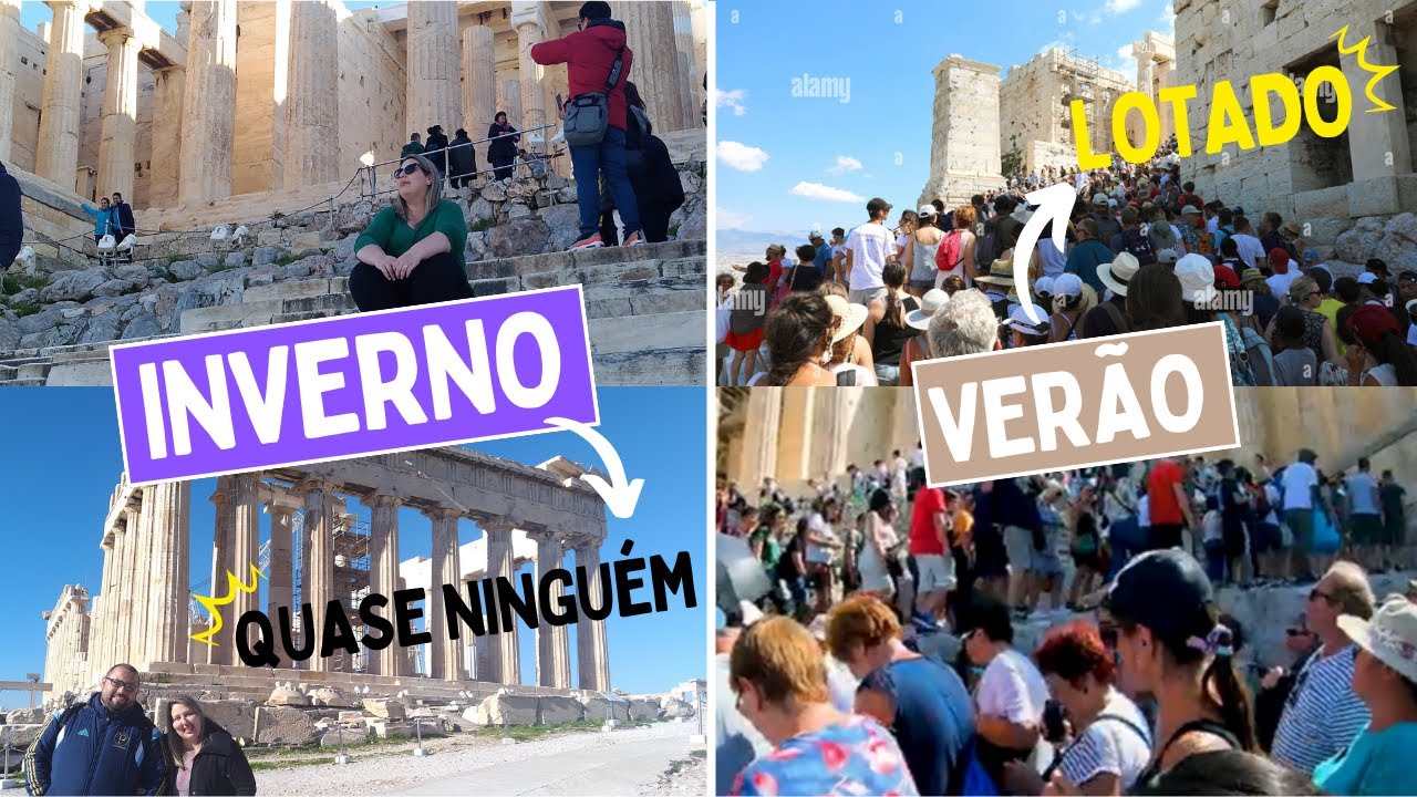 Melhor época para viajar para a Grécia é no inverno.