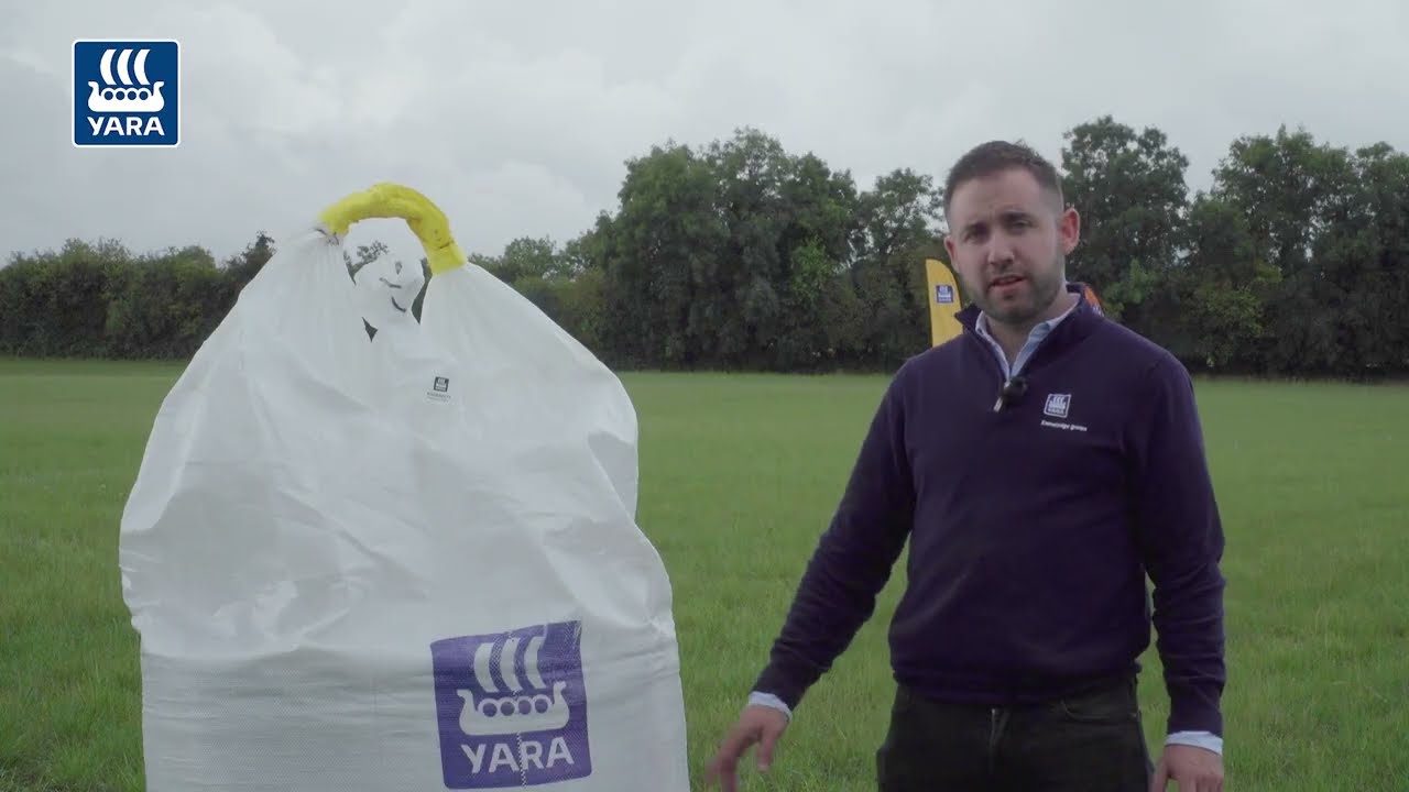 Finding fertiliser spreader settings for a Yara product