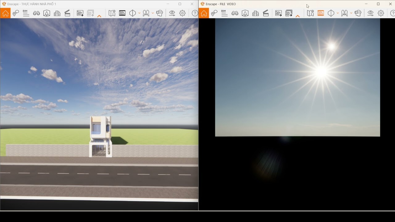 Học Sketchup Bài 42 - Hướng Dẫn Render Ngoại Thất trong Enscape  - Chi Nguyen