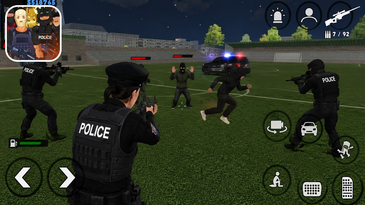 Justice Rivals 3: New Update Soccer Stadium Heist - Police Shooter Gun Games