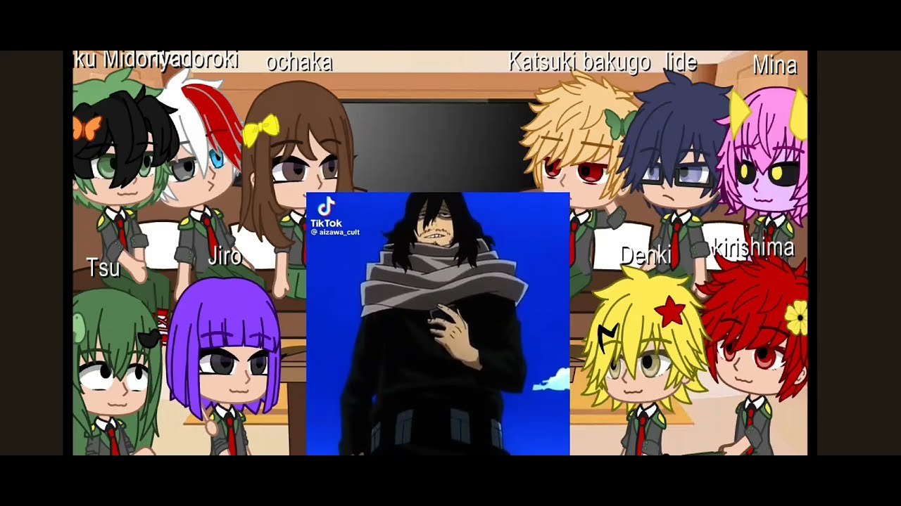 Class 1A react to aizawa x mic. (Bnha)