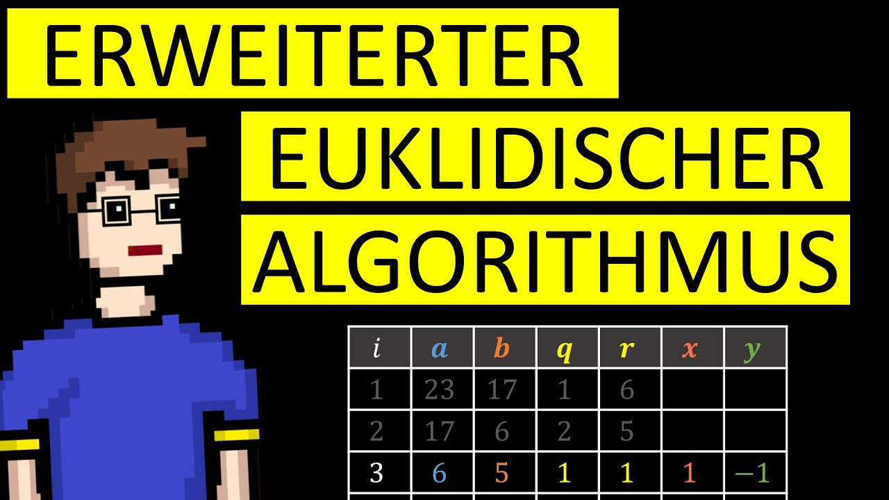 Erweiterter euklidischer Algorithmus (mit 2 Beispielen) | #Mathematik