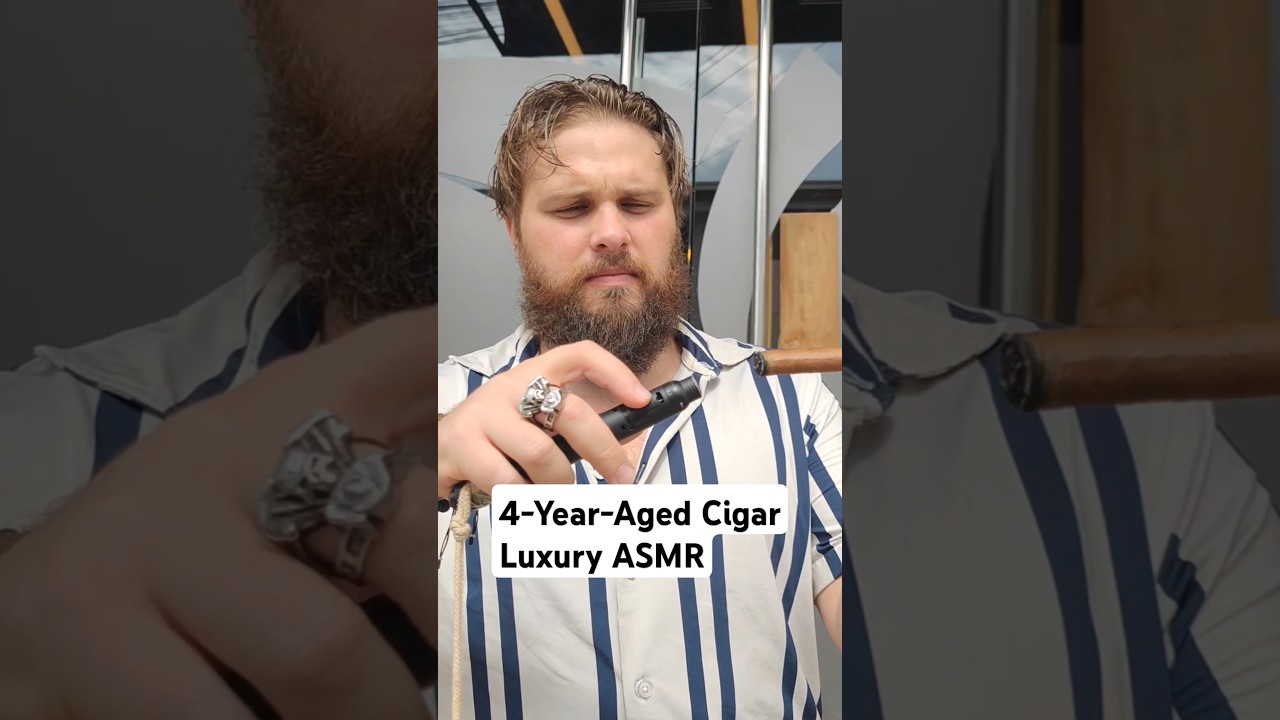 4-Year-Aged Cigar Experience: ASMR in a Luxury Lounge! 