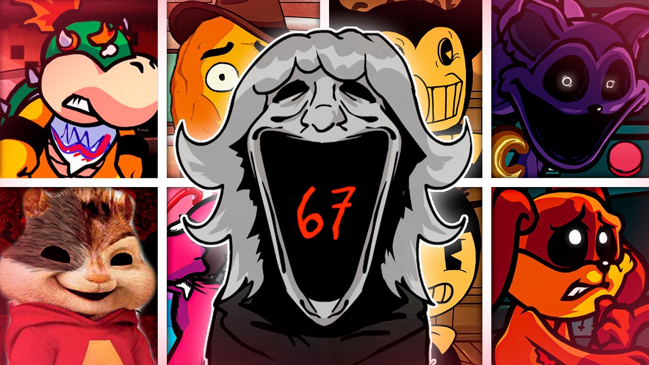 67 but Different Characters Sing It🎶(FNF Funk a Brainrot but Everyone Sings It)