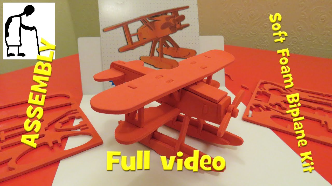 ASSEMBLY Soft Foam Biplane Kit - FULL VIDEO