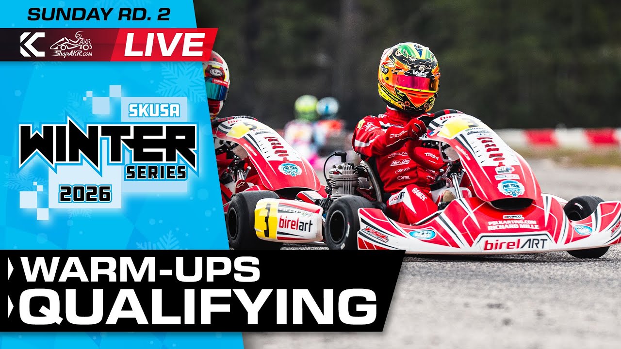 2026 SKUSA Winter Series Rd. 2 | Houston, TX | Sunday - Warm-Ups & Qualifying