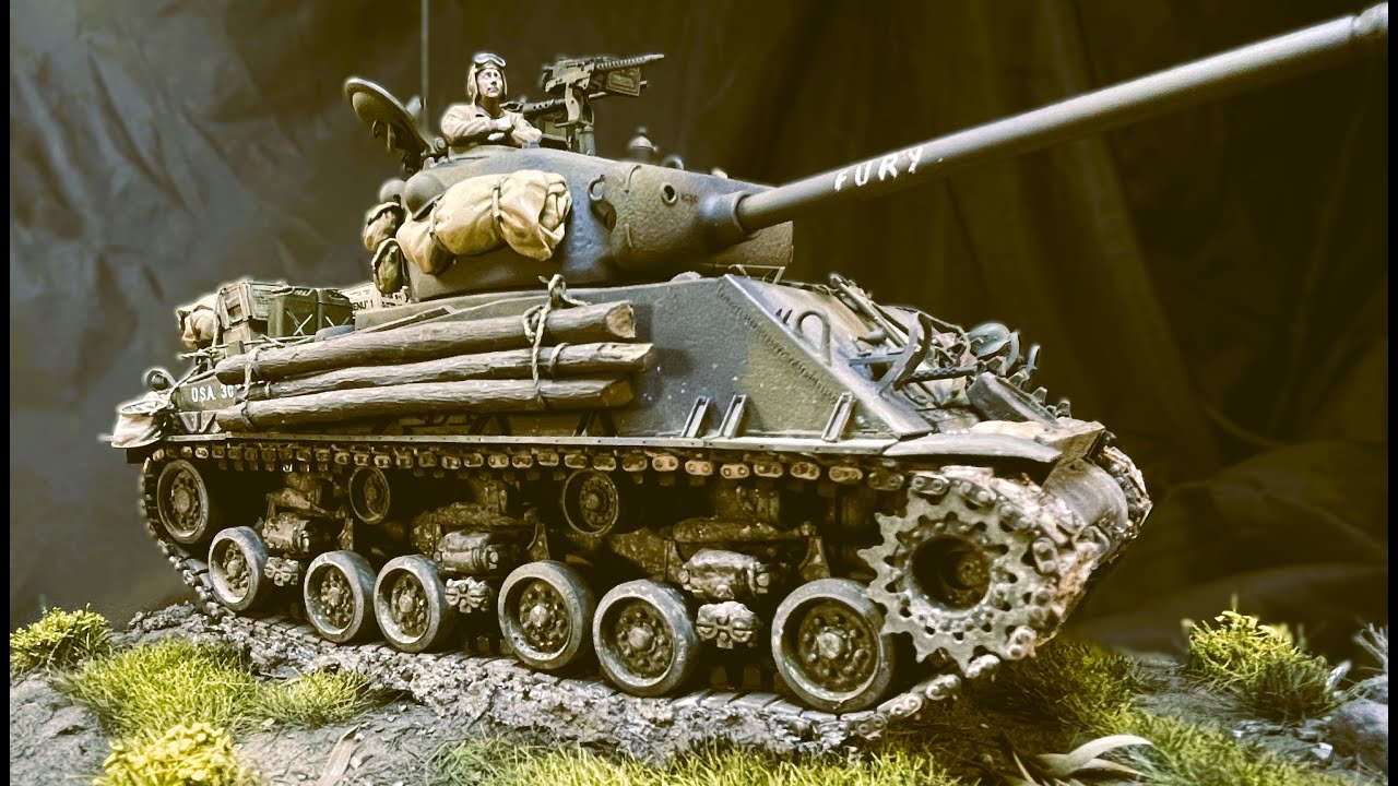 Let's Paint a Figure, Apply Mud, and Weather an M4A3E8 