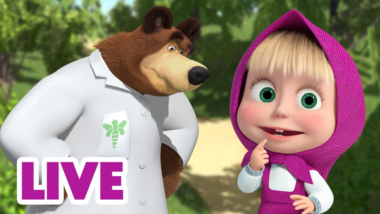 🔴 LIVE! Masha e Orso 👱‍♀️🐻 Diventa sempre più curioso! 👻👽 Cartoni animati per bambini