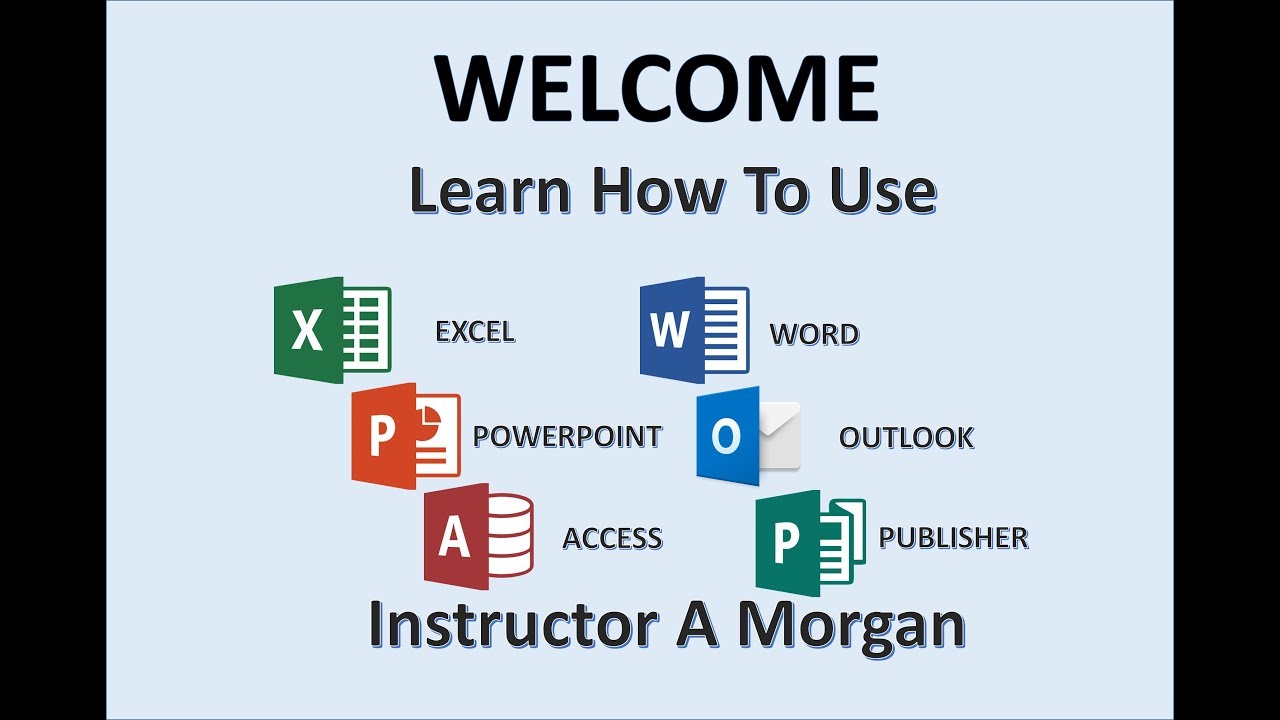 Professor Adam Morgan - Microsoft Office Instructor - MOS Tutorials - MS 2016 365 Tutorial - Word