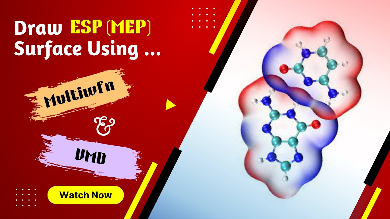 How to Build High-Quality MEP Surface Using Multiwfn & VMD from Gaussian CheckPoint File? #free