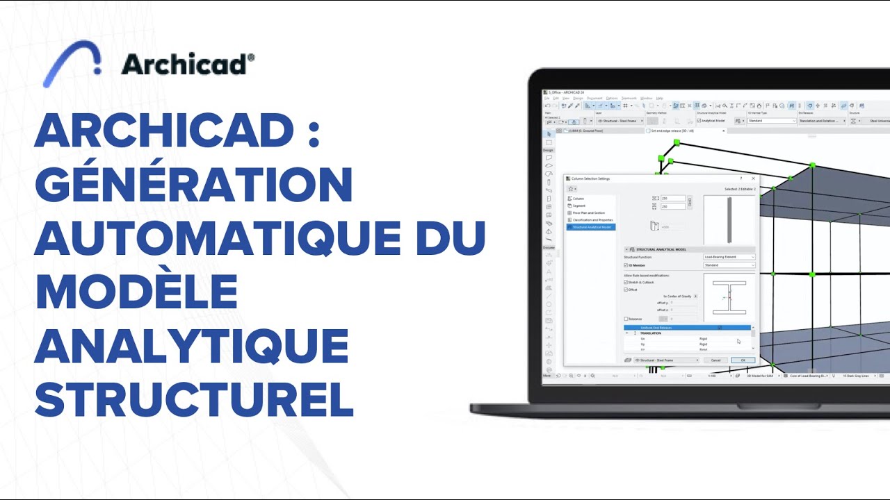 Archicad : Génération automatique du Modèle Analytique Structurel