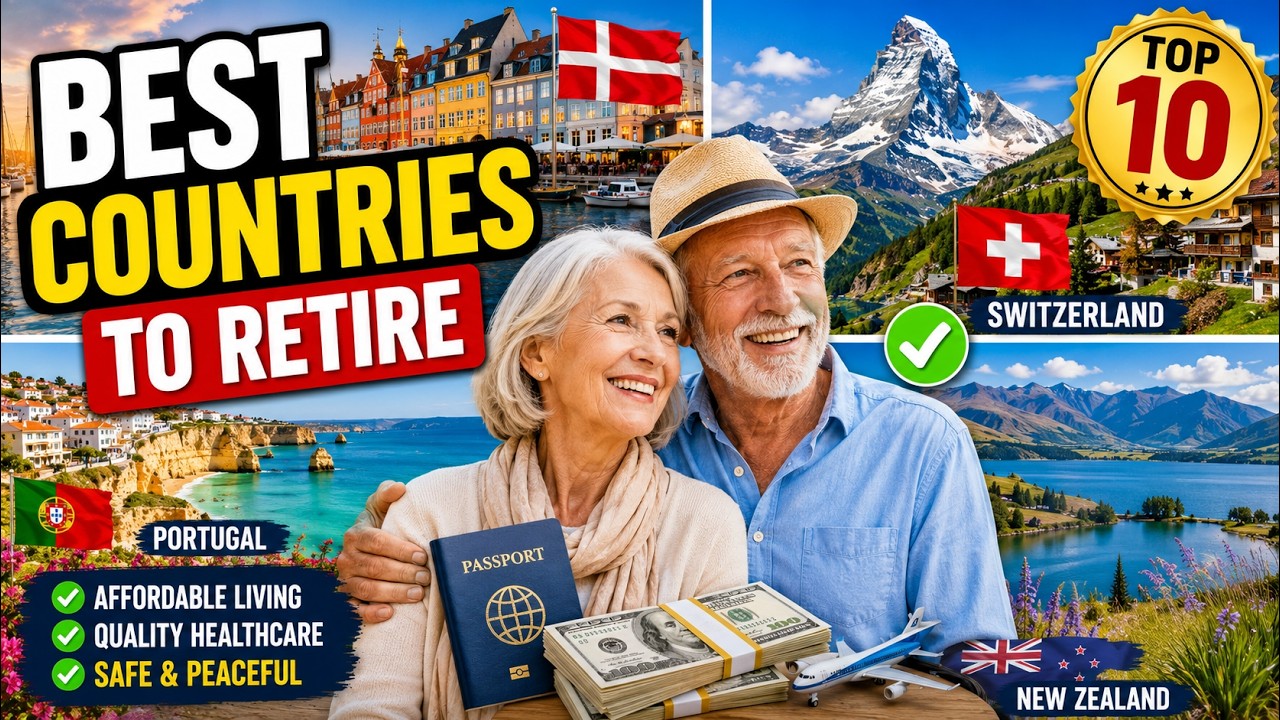 Top 10 Most Retirement-Friendly Countries in 2026 (Affordable, Safe & Easy Living)