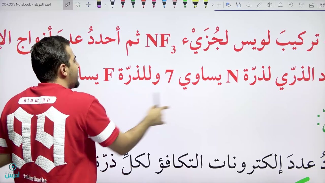 نظرية تنافر ازواج الكترونات مستوى التكافؤ|| جزء ( 2 ) ||  الأستاذ احمد دويك