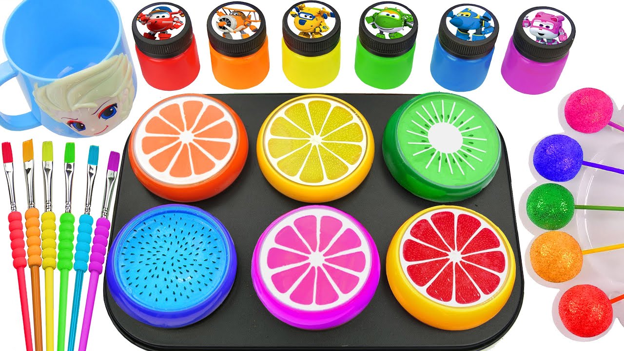 Oddly Satisfying Video l How I Made DIY 6 Round SPRUNKI Lollipops Candy and 6 Crazy Lava Slimes ASMR