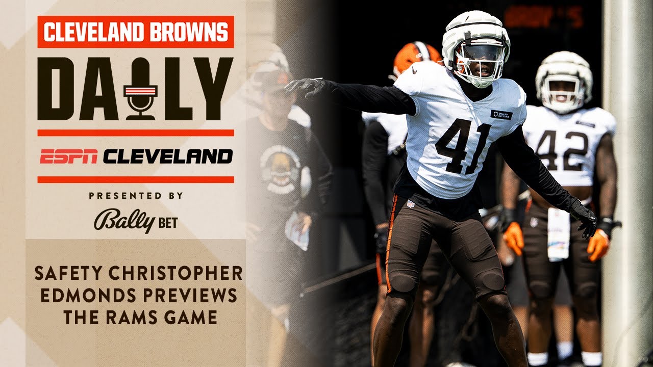 Safety Christopher Edmonds Previews The Rams Game | Cleveland Browns Daily