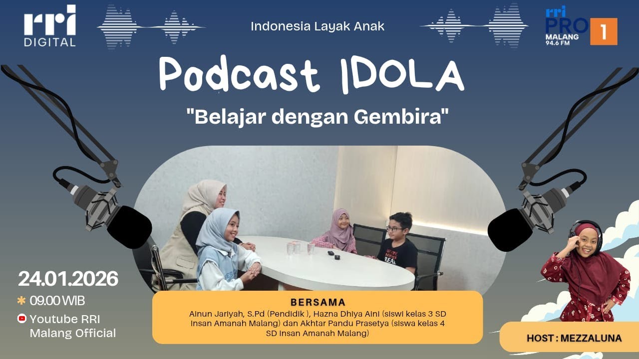BELAJAR DENGAN GEMBIRA | INDONESIA LAYAK ANAK RRI MALANG