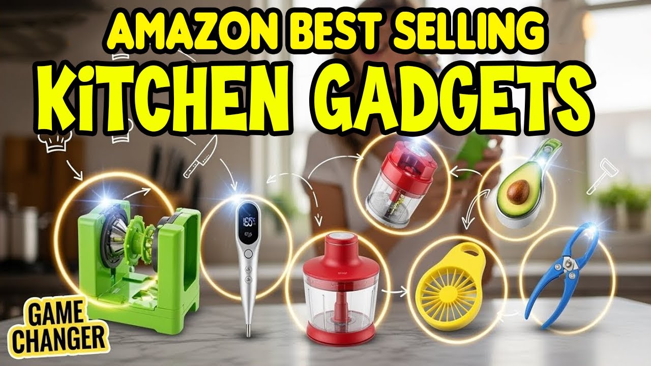 TOp 5 Best Kitchen Gadgets on Amazon You Need in Your Kitchen! to Transform Your Cooking Instantly