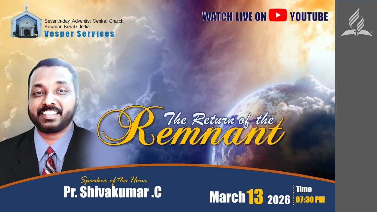 Seventh-day Adventist Central Church - Vesper Service  13 March, 2026