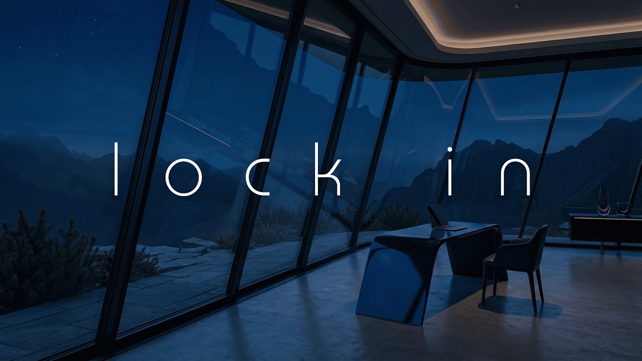 Deep Work Focus Mix • Minimal Luxury Mansion Office with Backyard View
