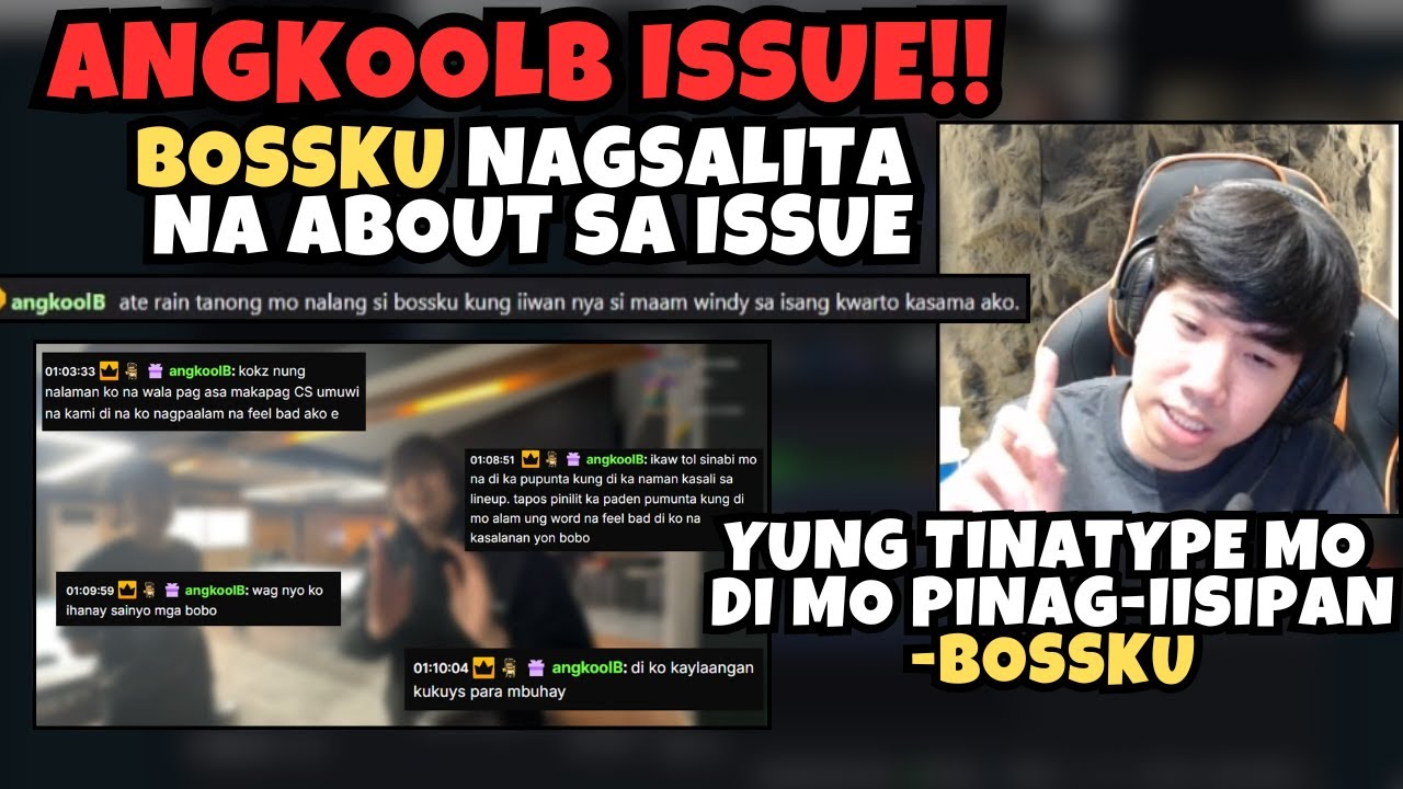 ANGKOOLB ISSUE! | BOSSKU SUMAGOT NA SA ISSUE NG PAGBASTOS KAY MADAM WINDY | HINAMON NG 1V1 CS