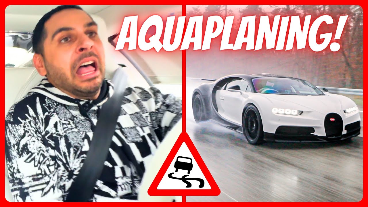 DAS WAR KNAPP! Mit dem NEUEN BUGATTI in strömenden REGEN geraten! Omids Autoshow!
