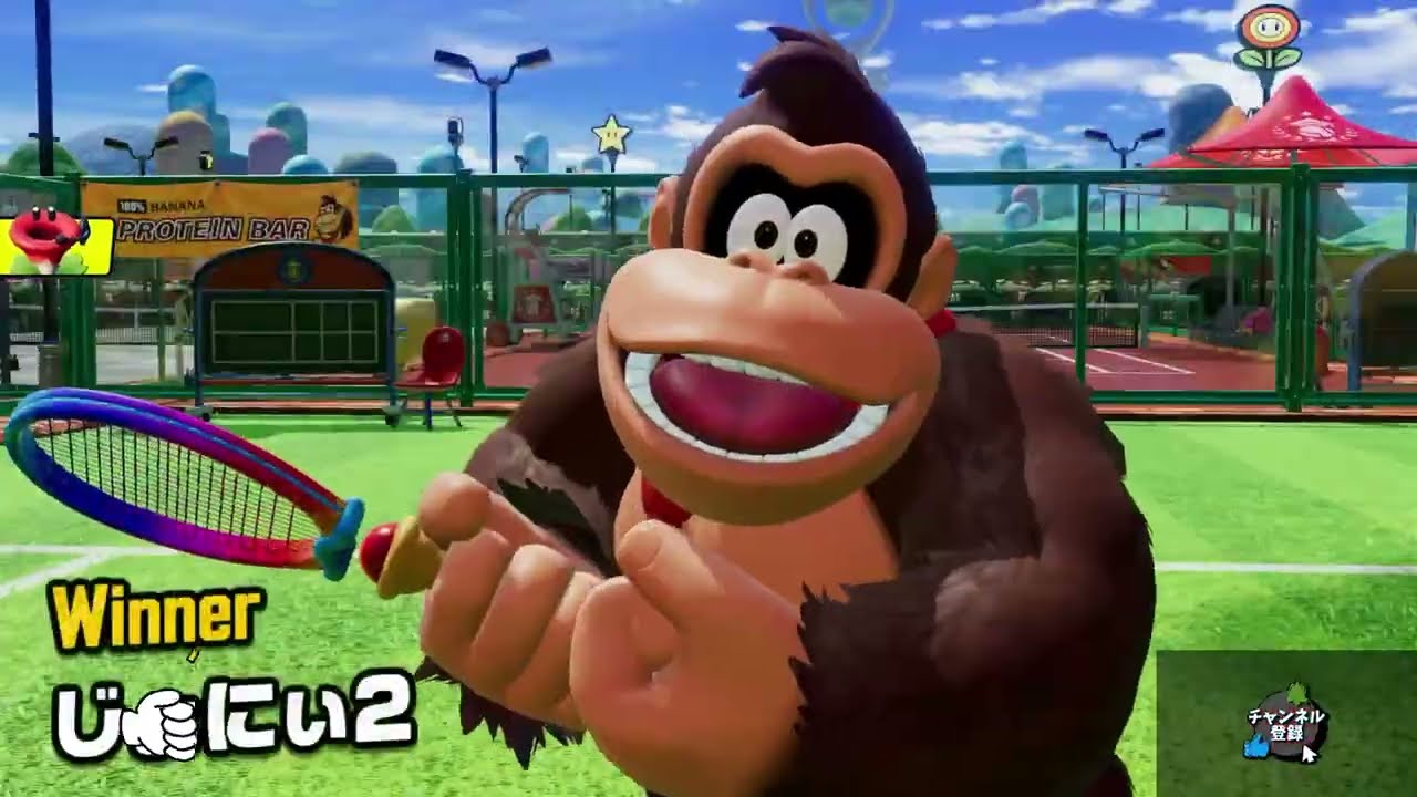 【マリオテニスフィーバー】ぺこらとカトウと本気の勝負がしたい！