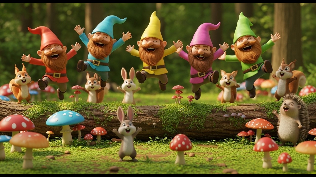 Little Gnome Mushroom Dance | Fun Kids Song | Preschool Sing Along