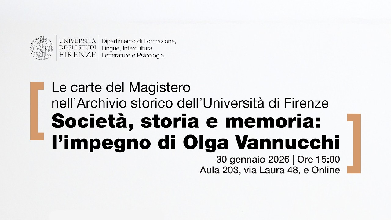 Società, storia e memoria: l’impegno di Olga Vannucchi