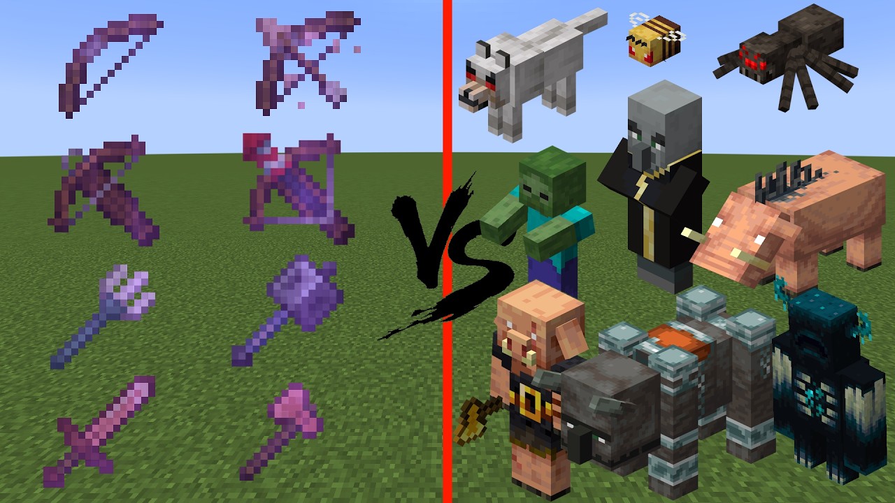 Will the enchanted Bow, Crossbow, Trident, Mace,  the Copper Sword and Copper Axe take the top spot?