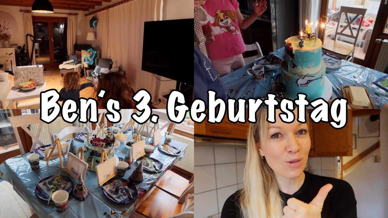 Ben´s 3 Geburtstag mit Hindernissen | Kranker Ben | Kindergeburtstag abgesagt