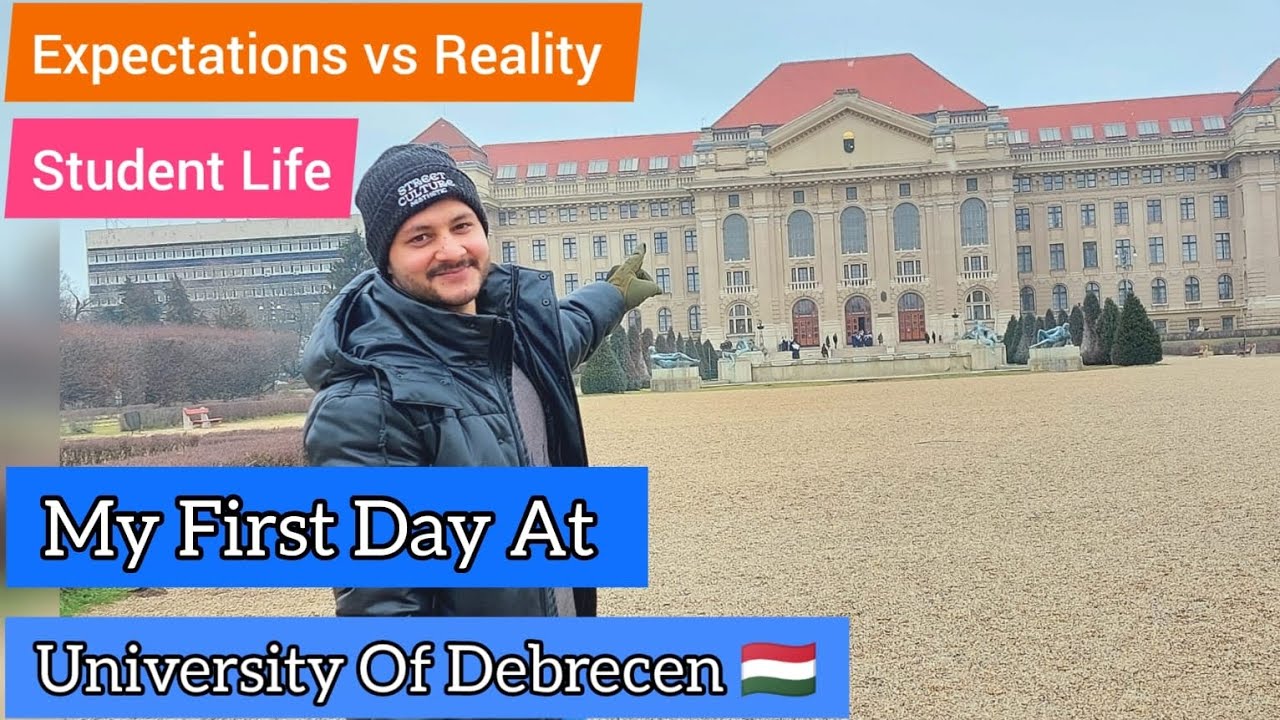 University of Debrecen First Day in University.