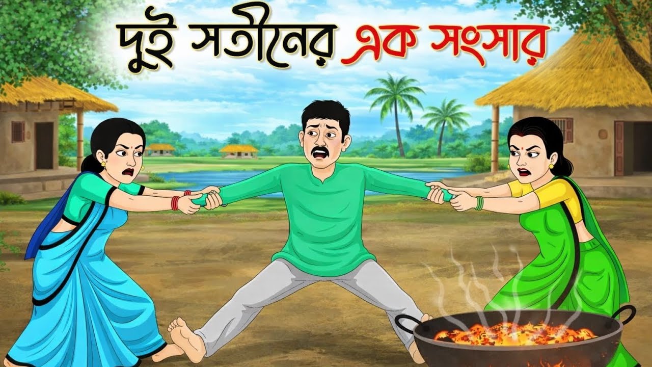 দুই সতিনের এক সংসার | Bengali Fairy Tales Cartoon | Rupkothar Bangla Golpo | Thakumar Jhuli 