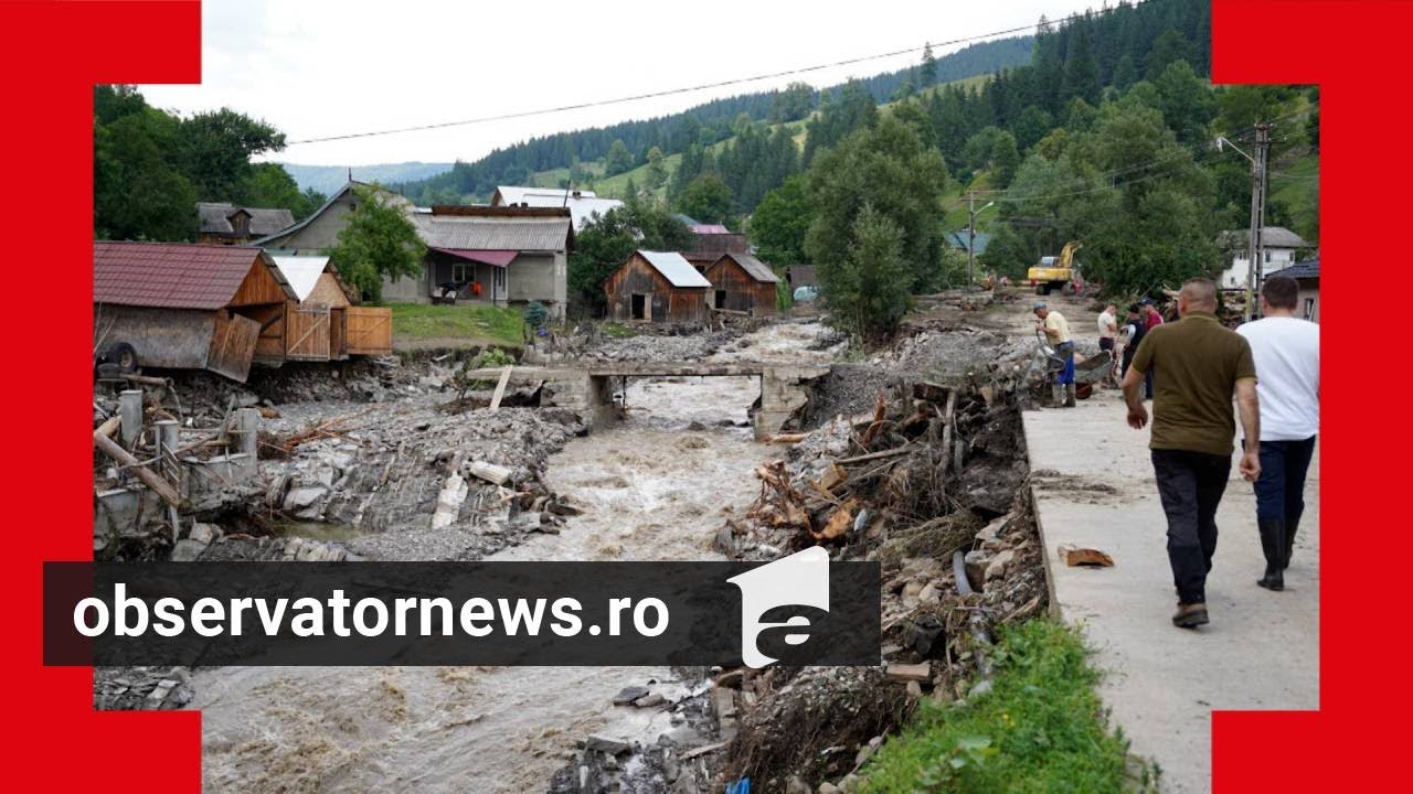 Bilanţul real al inundaţiilor de la Broşteni, încă necunoscut