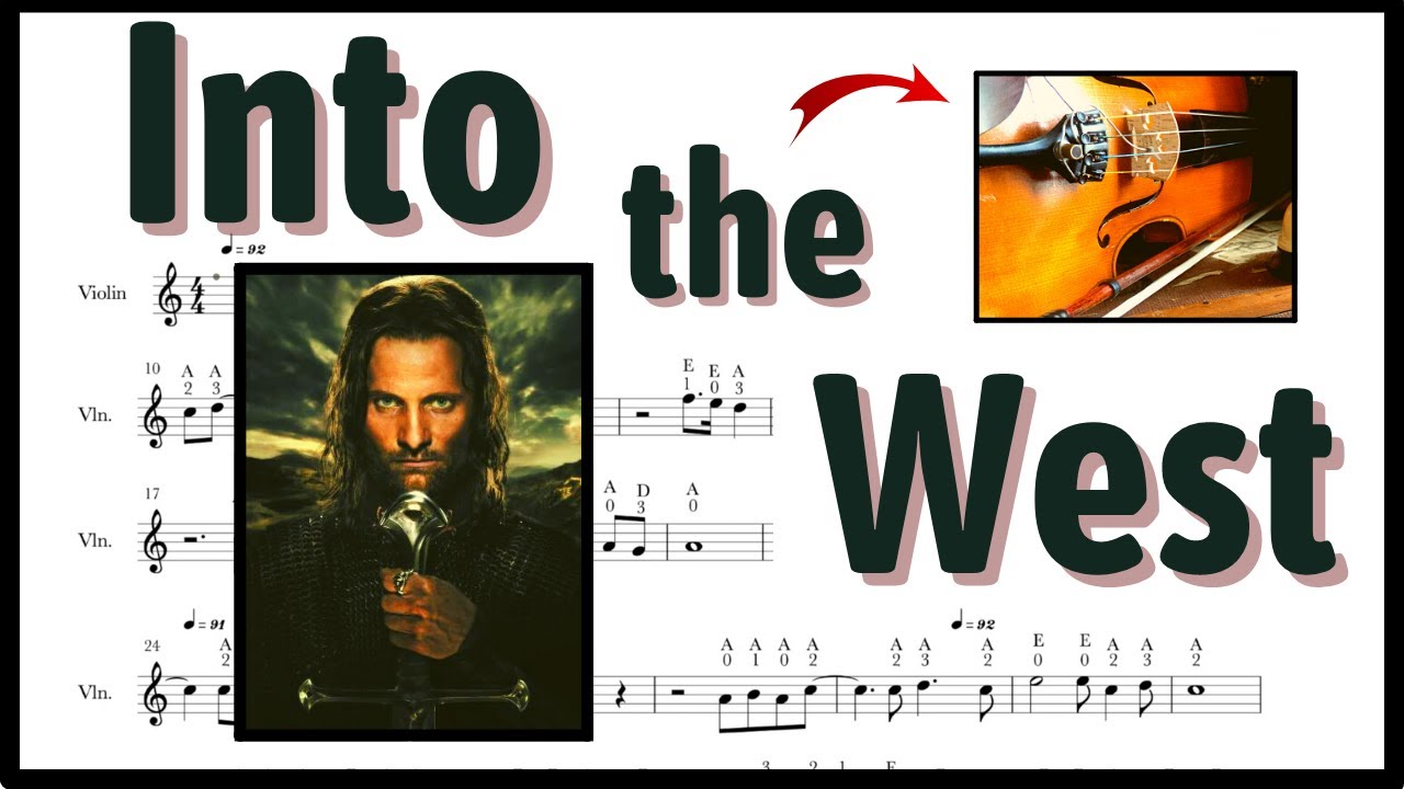 Into the West - Violin cover (with Free Sheet Music)