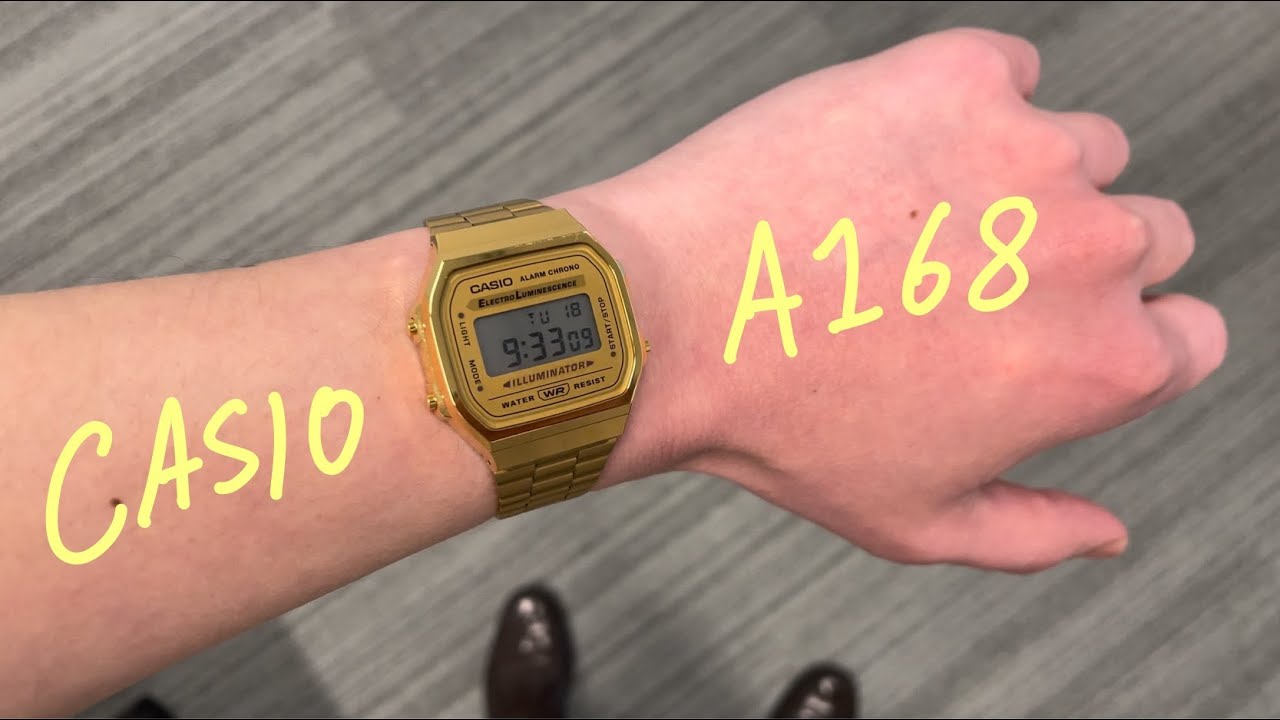 Обзор золотых часов Casio A168 | Винтажная коллекция