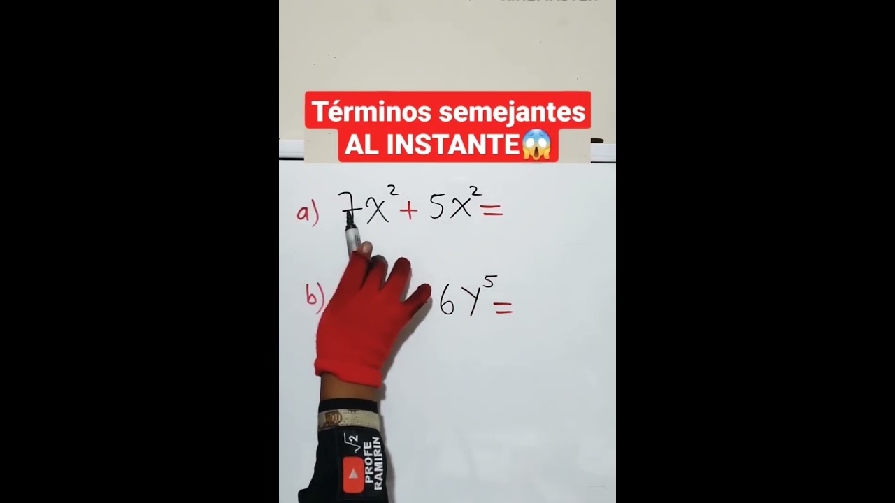 T&eacute;rminos semejantes ( Suma y resta)
