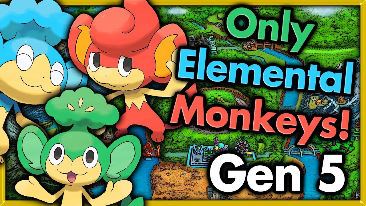 Can I Beat Pokemon Black with ONLY MONKEYS? 🔴 Pokemon Challenges ► NO ITEMS IN BATTLE